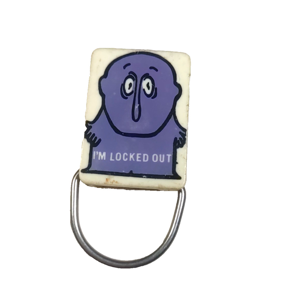 West Milton Lanes Air Conditioned Bowling Lanes Keychain I'm Locked Out Vintage